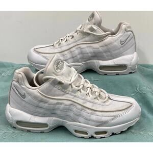 Nike Air Max 95 Essential White Grey Fog CT1268-100 Men's 8, Women's 9.5